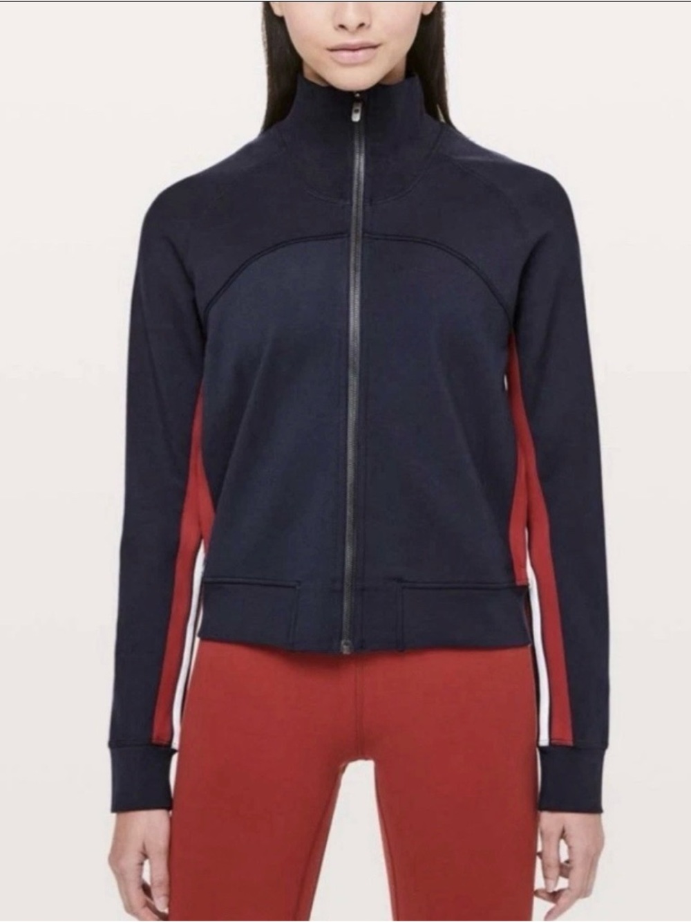 Lululemon Cover Your Tracks Jacket Navy Size 4 Athletic Zip Jacket